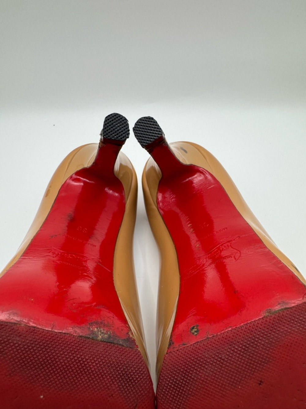 Christian Louboutin Bianca 140 Platform Pump | Nude Patent | EU36 US6 - Picture 5 of 6